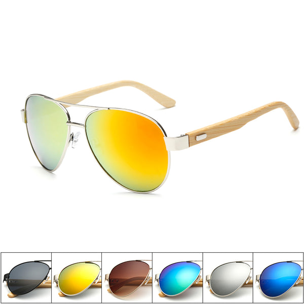 Swaggy Natural Bamboo Sunglasses