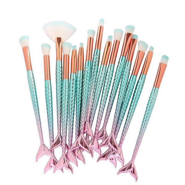 Mermaid Pro Makeup Brushes