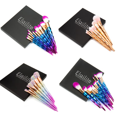Dazzling Glittered Brush Set