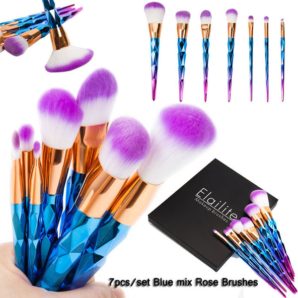 Dazzling Glittered Brush Set