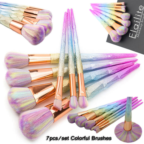 Dazzling Glittered Brush Set