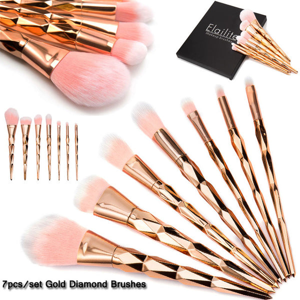 Dazzling Glittered Brush Set
