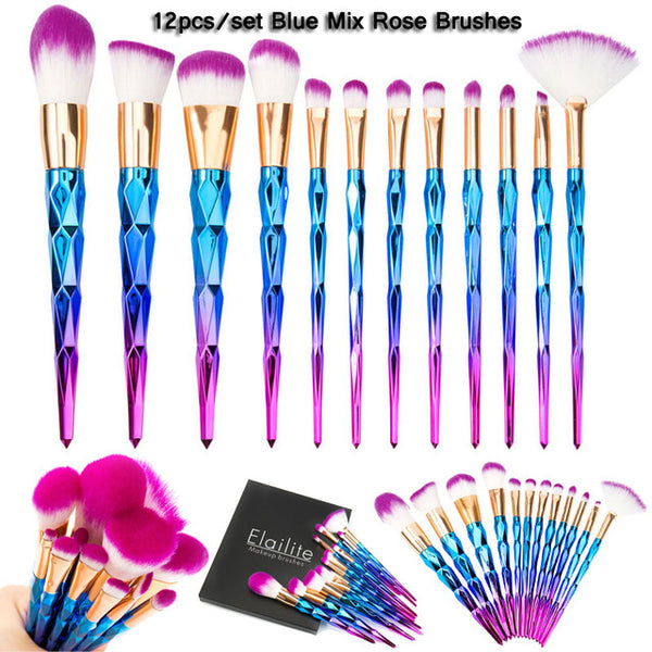 Dazzling Glittered Brush Set