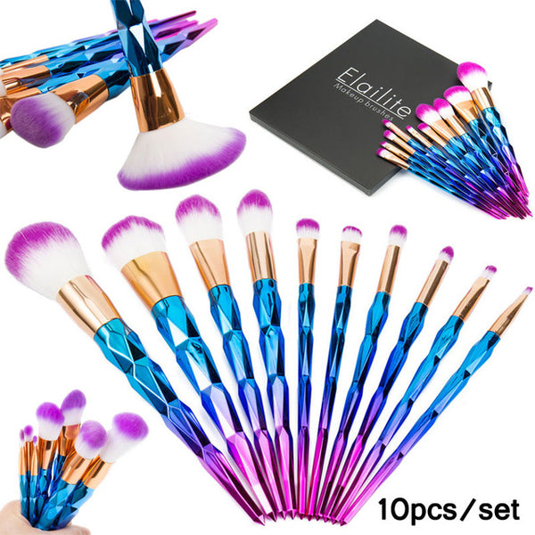Dazzling Glittered Brush Set