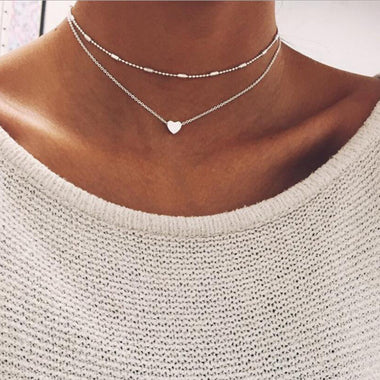 Fashion Statement Heart-Shaped Necklace
